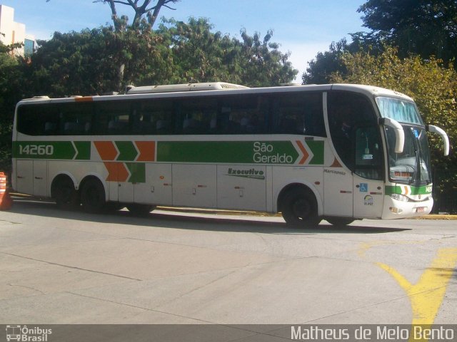 Cia. São Geraldo de Viação 14260 na cidade de São Paulo, São Paulo, Brasil, por Matheus de Melo Bento. Número da foto: #3500257.