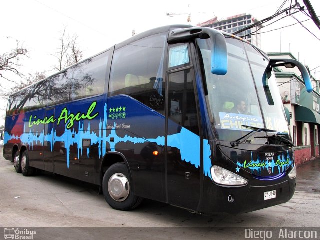 Buses Linea Azul  na cidade de , por Diego Alarcon. Número da foto: #3503212.