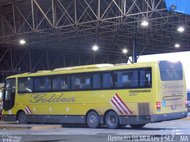 Viação Itapemirim 45207 na cidade de São Luís, Maranhão, Brasil, por Remulo Oliveira Clementino. Número da foto: #3502852.