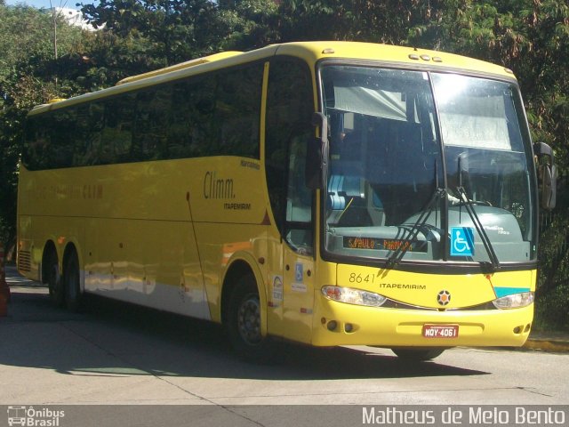 Viação Itapemirim 8641 na cidade de São Paulo, São Paulo, Brasil, por Matheus de Melo Bento. Número da foto: #3503450.