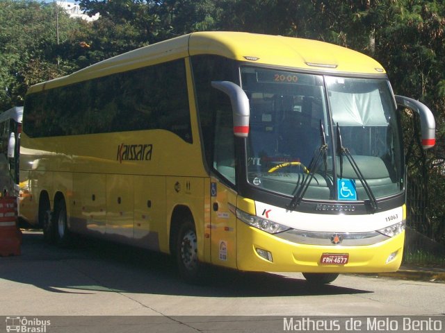 Kaissara - Viação Caiçara 15063 na cidade de São Paulo, São Paulo, Brasil, por Matheus de Melo Bento. Número da foto: #3503378.