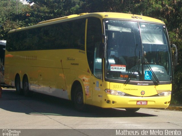 Viação Itapemirim 5031 na cidade de São Paulo, São Paulo, Brasil, por Matheus de Melo Bento. ID da foto: 3503383.