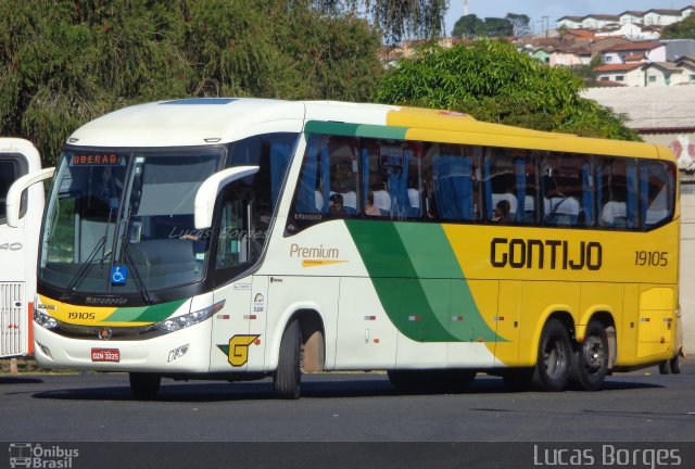Empresa Gontijo de Transportes 19105 na cidade de Araxá, Minas Gerais, Brasil, por Lucas Borges . Número da foto: #3504027.