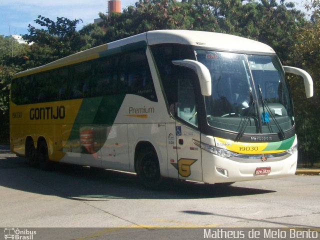 Empresa Gontijo de Transportes 19030 na cidade de São Paulo, São Paulo, Brasil, por Matheus de Melo Bento. ID da foto: 3503392.