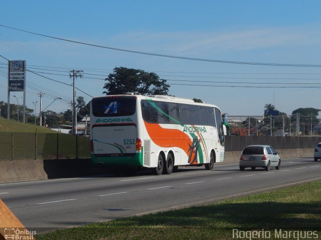 Empresa de Transportes Andorinha 5252 na cidade de Taubaté, São Paulo, Brasil, por Rogerio Marques. Número da foto: #3503967.