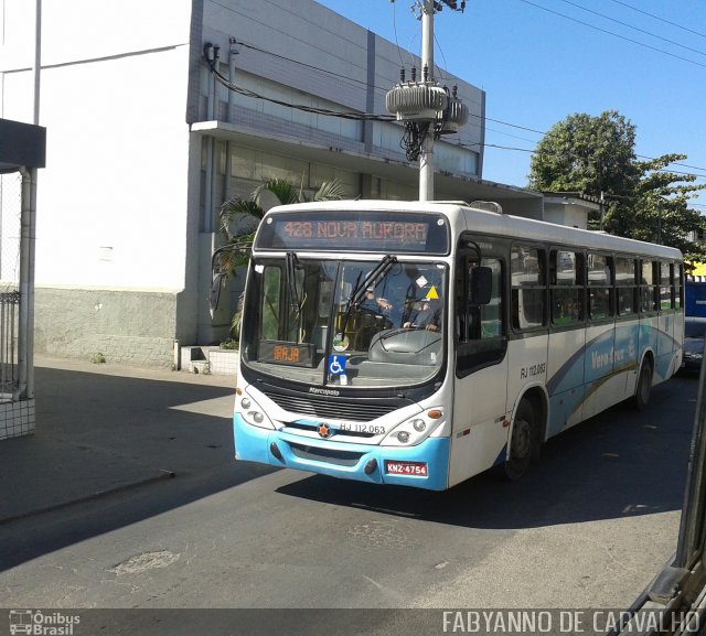 Auto Viação Vera Cruz - Belford Roxo RJ 112.063 na cidade de Belford Roxo, Rio de Janeiro, Brasil, por Fabiano Magalhaes. ID da foto: 3503327.