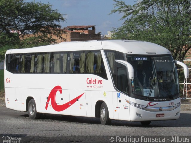 Coletivo Transportes 158 na cidade de Caruaru, Pernambuco, Brasil, por Rodrigo Fonseca. Número da foto: #3504926.
