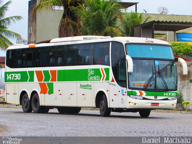Cia. São Geraldo de Viação 14730 na cidade de Eunápolis, Bahia, Brasil, por Daniel  Machado. Número da foto: #3505745.