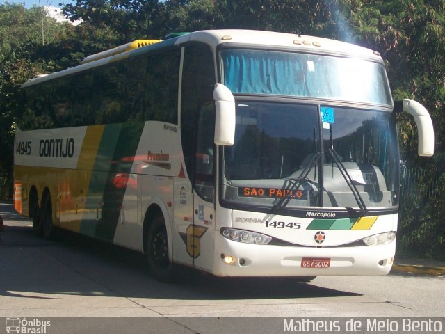 Empresa Gontijo de Transportes 14945 na cidade de São Paulo, São Paulo, Brasil, por Matheus de Melo Bento. Número da foto: #3504571.