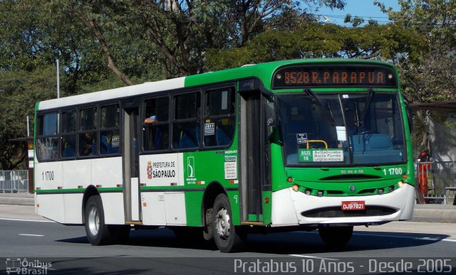 Viação Santa Brígida 1 1700 na cidade de São Paulo, São Paulo, Brasil, por Cristiano Soares da Silva. ID da foto: 3504997.