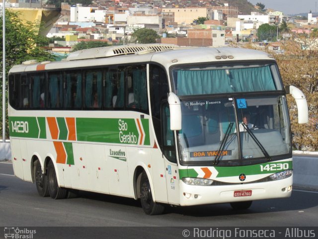 Cia. São Geraldo de Viação 14230 na cidade de Caruaru, Pernambuco, Brasil, por Rodrigo Fonseca. ID da foto: 3504945.