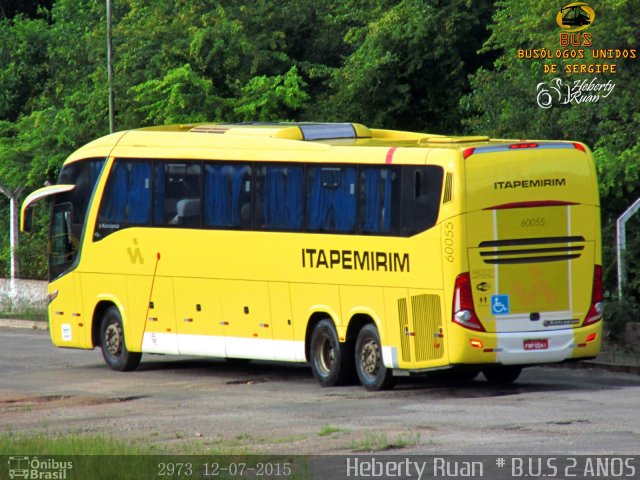 Viação Itapemirim 60055 na cidade de Aracaju, Sergipe, Brasil, por Ruan   Silva. ID da foto: 3507797.