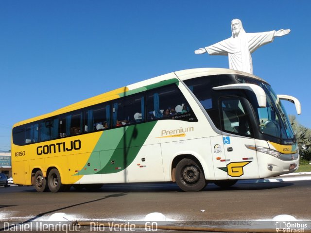 Empresa Gontijo de Transportes 18150 na cidade de Rio Verde, Goiás, Brasil, por Daniel Henrique. Número da foto: #3510232.