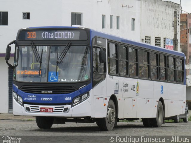 Capital do Agreste Transporte Urbano 465 na cidade de Caruaru, Pernambuco, Brasil, por Rodrigo Fonseca. Número da foto: #3510090.
