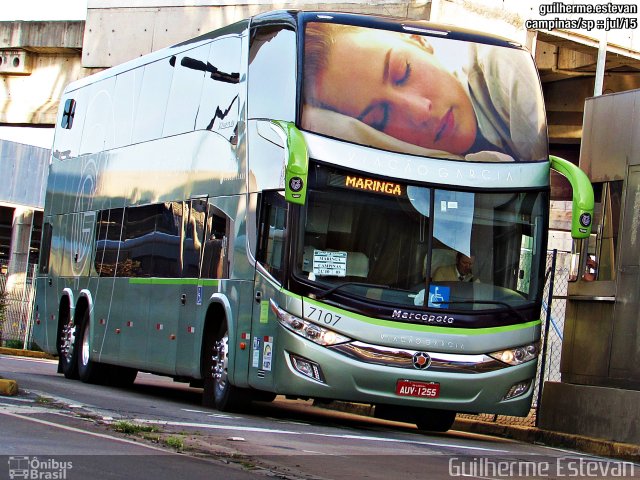Viação Garcia 7107 na cidade de Campinas, São Paulo, Brasil, por Guilherme Estevan. Número da foto: #3508823.