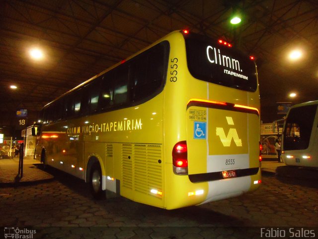 Viação Itapemirim 8555 na cidade de Vitória, Espírito Santo, Brasil, por Fábio Sales. Número da foto: #3508658.