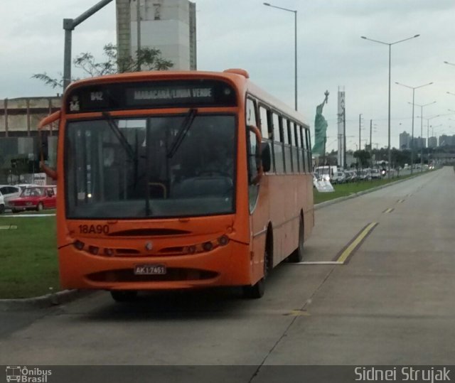 Auto Viação Santo Antônio 18A90 na cidade de Curitiba, Paraná, Brasil, por Sidnei Machado Strujak. Número da foto: #3472275.