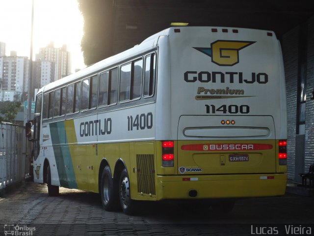 Empresa Gontijo de Transportes 11400 na cidade de Belo Horizonte, Minas Gerais, Brasil, por Lucas Vieira. ID da foto: 3473284.