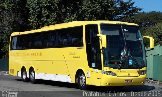 Viação Itapemirim 45501 na cidade de São Paulo, São Paulo, Brasil, por Cristiano Soares da Silva. ID da foto: 3472057.