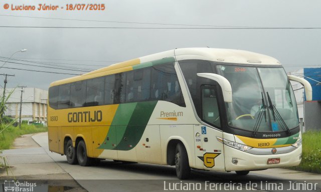 Empresa Gontijo de Transportes 18110 na cidade de Recife, Pernambuco, Brasil, por Luciano Ferreira de Lima Júnior. ID da foto: 3510805.