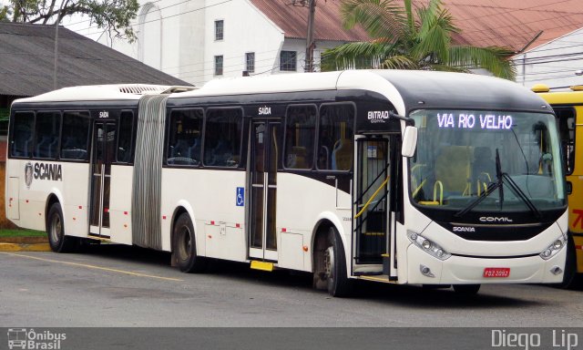 Gidion Transporte e Turismo TESTE (SCANIA K310) na cidade de Joinville, Santa Catarina, Brasil, por Diego Lip. Número da foto: #3512279.