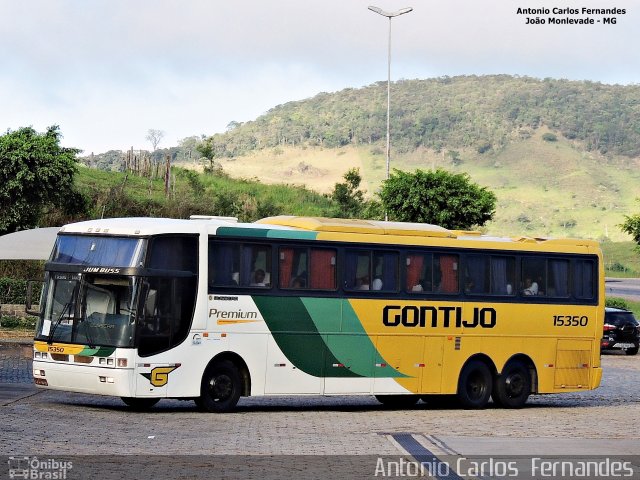 Empresa Gontijo de Transportes 15350 na cidade de João Monlevade, Minas Gerais, Brasil, por Antonio Carlos Fernandes. ID da foto: 3510952.