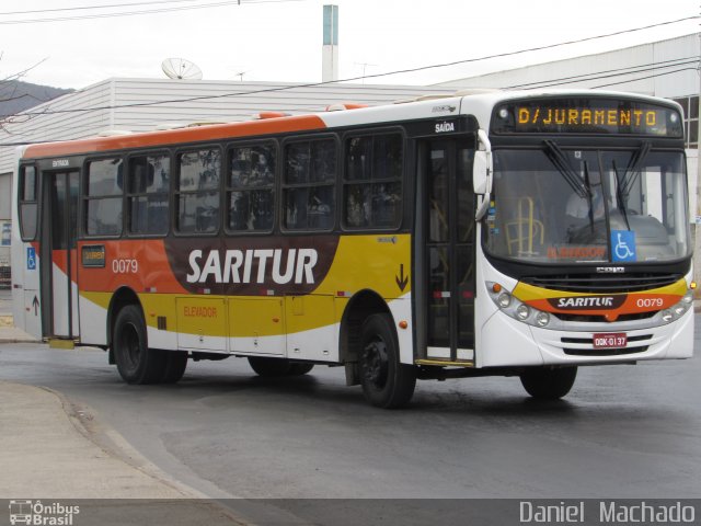 Saritur - Santa Rita Transporte Urbano e Rodoviário 0079 na cidade de Montes Claros, Minas Gerais, Brasil, por Daniel  Machado. ID da foto: 3512877.