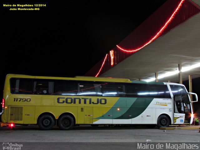 Empresa Gontijo de Transportes 11790 na cidade de João Monlevade, Minas Gerais, Brasil, por Mairo de Magalhães. ID da foto: 3511545.