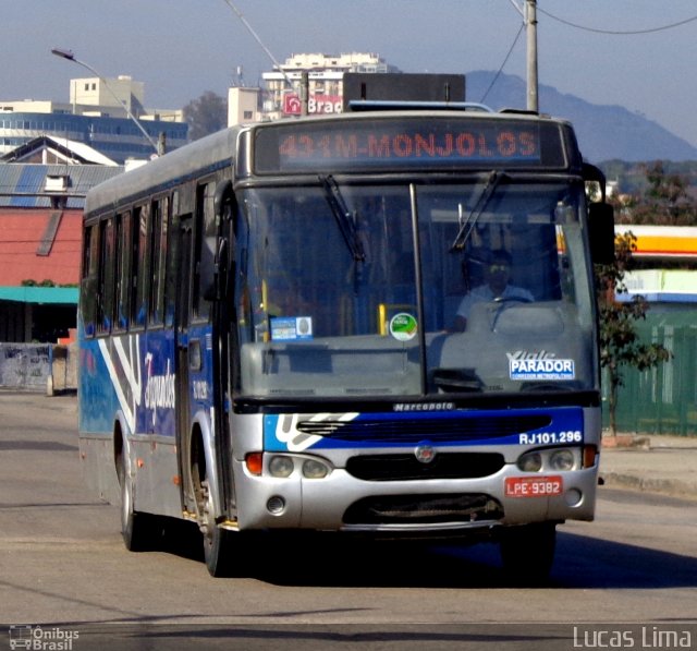 Auto Ônibus Fagundes RJ 101.296 na cidade de Niterói, Rio de Janeiro, Brasil, por Lucas Lima. Número da foto: #3514353.
