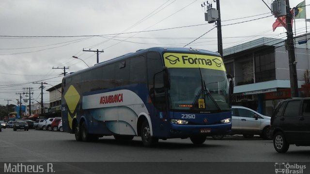 Viação Águia Branca 23510 na cidade de Porto Seguro, Bahia, Brasil, por Matheus Rocha Santiago. Número da foto: #3513603.