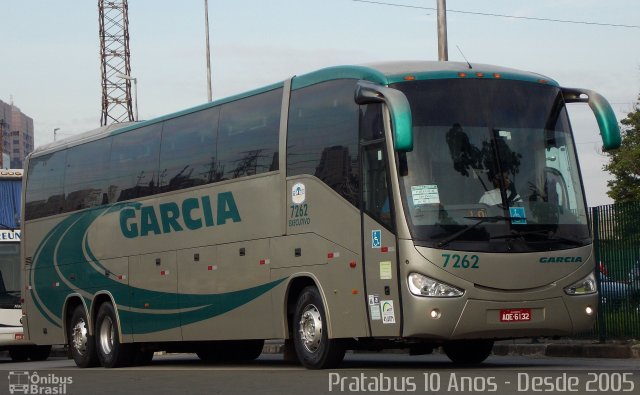 Viação Garcia 7262 na cidade de São Paulo, São Paulo, Brasil, por Cristiano Soares da Silva. Número da foto: #3513559.