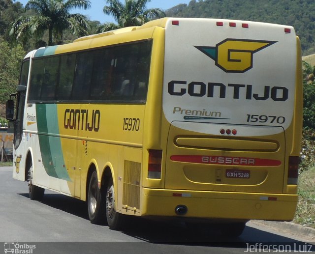 Empresa Gontijo de Transportes 15970 na cidade de Viana, Espírito Santo, Brasil, por J.  Luiz. ID da foto: 3514590.