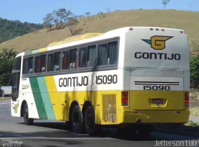 Empresa Gontijo de Transportes 15090 na cidade de Viana, Espírito Santo, Brasil, por J.  Luiz. ID da foto: 3514631.