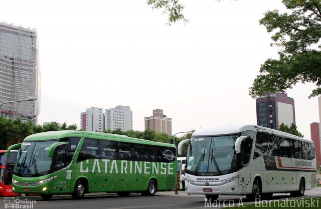 Auto Viação Catarinense 3121 na cidade de Curitiba, Paraná, Brasil, por Marco A.   Bornatoviski. ID da foto: 3516189.