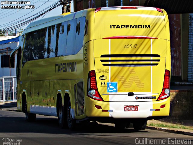 Viação Itapemirim 60547 na cidade de Campinas, São Paulo, Brasil, por Guilherme Estevan. Número da foto: #3516997.