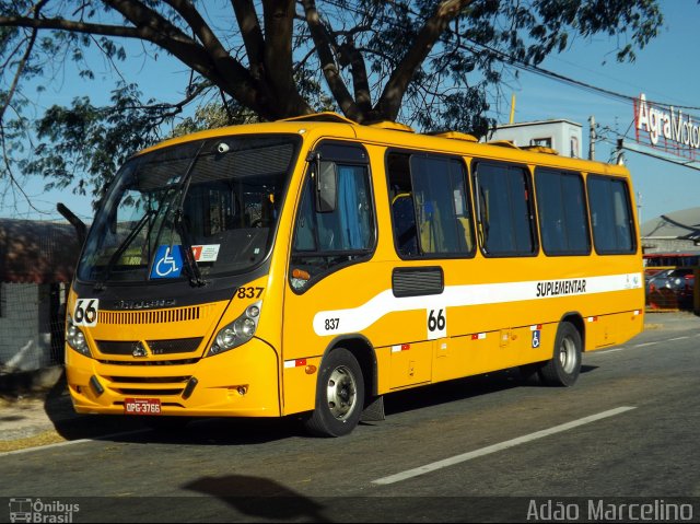 Transporte Suplementar de Belo Horizonte 837 na cidade de Belo Horizonte, Minas Gerais, Brasil, por Adão Raimundo Marcelino. ID da foto: 3517160.