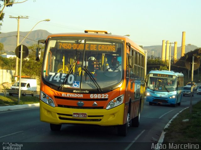 Viação Santa Edwiges 69822 na cidade de Contagem, Minas Gerais, Brasil, por Adão Raimundo Marcelino. ID da foto: 3517236.