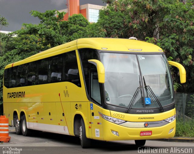 Viação Itapemirim 60533 na cidade de São Paulo, São Paulo, Brasil, por Guilherme Alisson. Número da foto: #3516536.