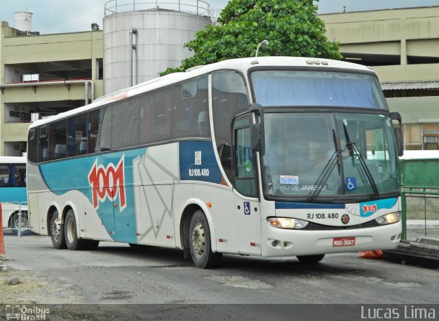 Auto Viação 1001 RJ 108.480 na cidade de Rio de Janeiro, Rio de Janeiro, Brasil, por Lucas Lima. Número da foto: #3516111.
