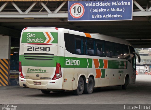 Cia. São Geraldo de Viação 21290 na cidade de Rio de Janeiro, Rio de Janeiro, Brasil, por Lucas Lima. ID da foto: 3515355.