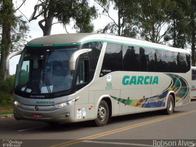 Viação Garcia 7676 na cidade de Paranavaí, Paraná, Brasil, por Robson Alves. ID da foto: 3519075.