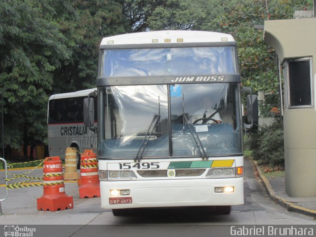 Empresa Gontijo de Transportes 15495 na cidade de São Paulo, São Paulo, Brasil, por Gabriel Brunhara. ID da foto: 3518231.