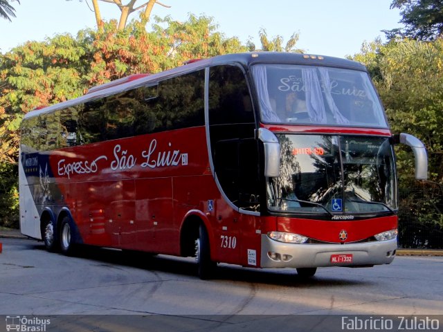 Expresso São Luiz 7310 na cidade de São Paulo, São Paulo, Brasil, por Fabricio do Nascimento Zulato. Número da foto: #3519312.