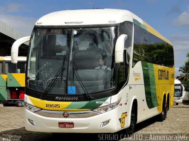 Empresa Gontijo de Transportes 18615 na cidade de Almenara, Minas Gerais, Brasil, por Sérgio Augusto Braga Canuto. Número da foto: #3522135.