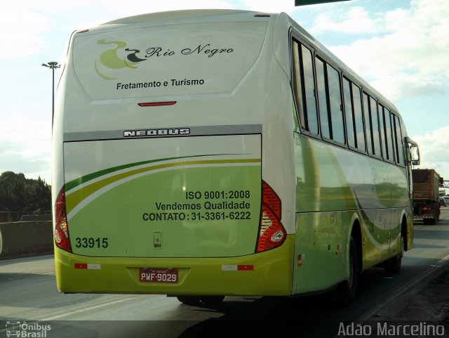Rio Negro Fretamento e Turismo 33915 na cidade de Belo Horizonte, Minas Gerais, Brasil, por Adão Raimundo Marcelino. Número da foto: #3521736.
