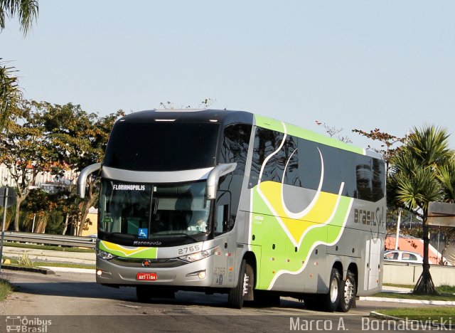 Brasil Sul Linhas Rodoviárias 2765 na cidade de Florianópolis, Santa Catarina, Brasil, por Marco A.   Bornatoviski. ID da foto: 3520739.