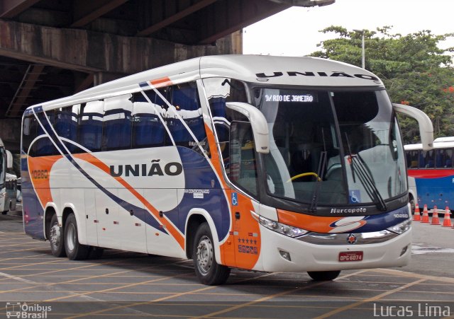 Expresso União 10260 na cidade de Rio de Janeiro, Rio de Janeiro, Brasil, por Lucas Lima. Número da foto: #3521745.
