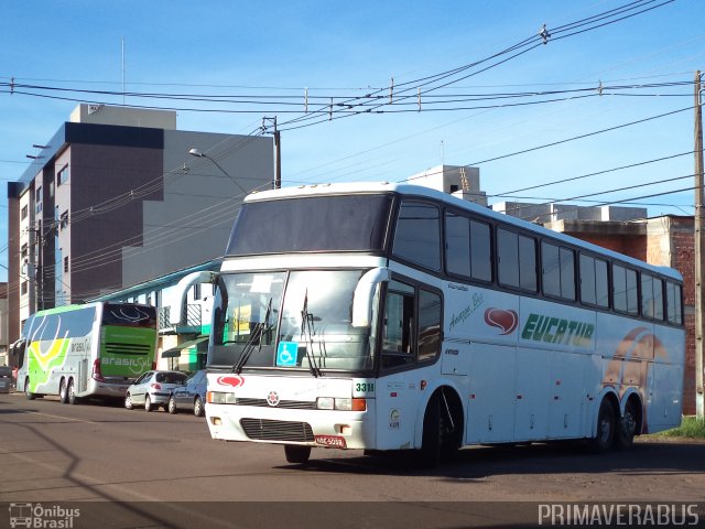 Eucatur - Empresa União Cascavel de Transportes e Turismo 3318 na cidade de Cascavel, Paraná, Brasil, por Alexandre Rodrigo. ID da foto: 3521391.