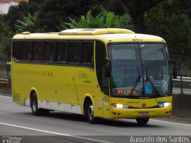 Viação Itapemirim 8515 na cidade de Guaratinguetá, São Paulo, Brasil, por Augusto dos Santos. Número da foto: #3521427.