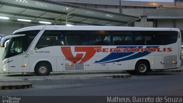 Viação Teresópolis RJ 203.009 na cidade de Rio de Janeiro, Rio de Janeiro, Brasil, por Matheus Barreto de Souza. ID da foto: 3519974.